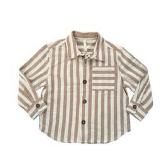 Rylee and Cru Striped Button Up long sleeve shirt - Picture 2 of 5